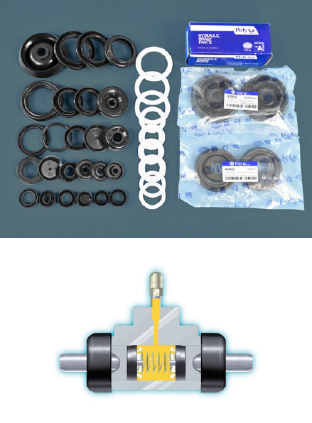 automotive rubber caliper parts 